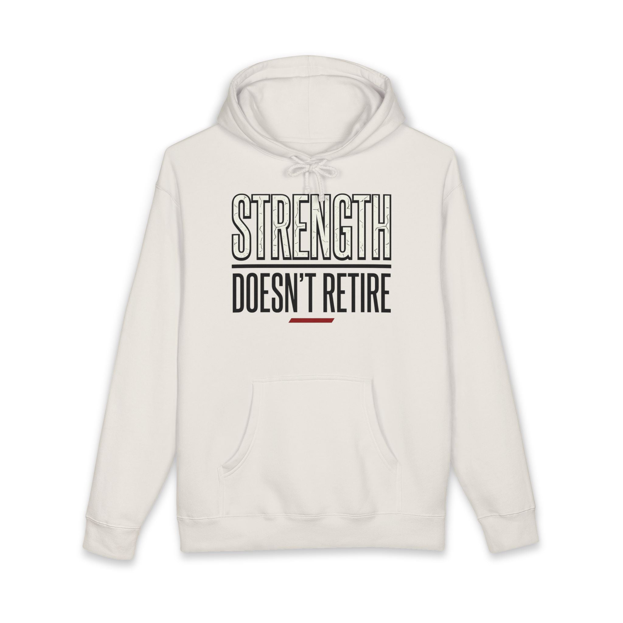 Strength Doesn't Retire Heavyweight Gym Hoodie
