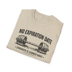 No Expiration Date Barbell T-Shirt