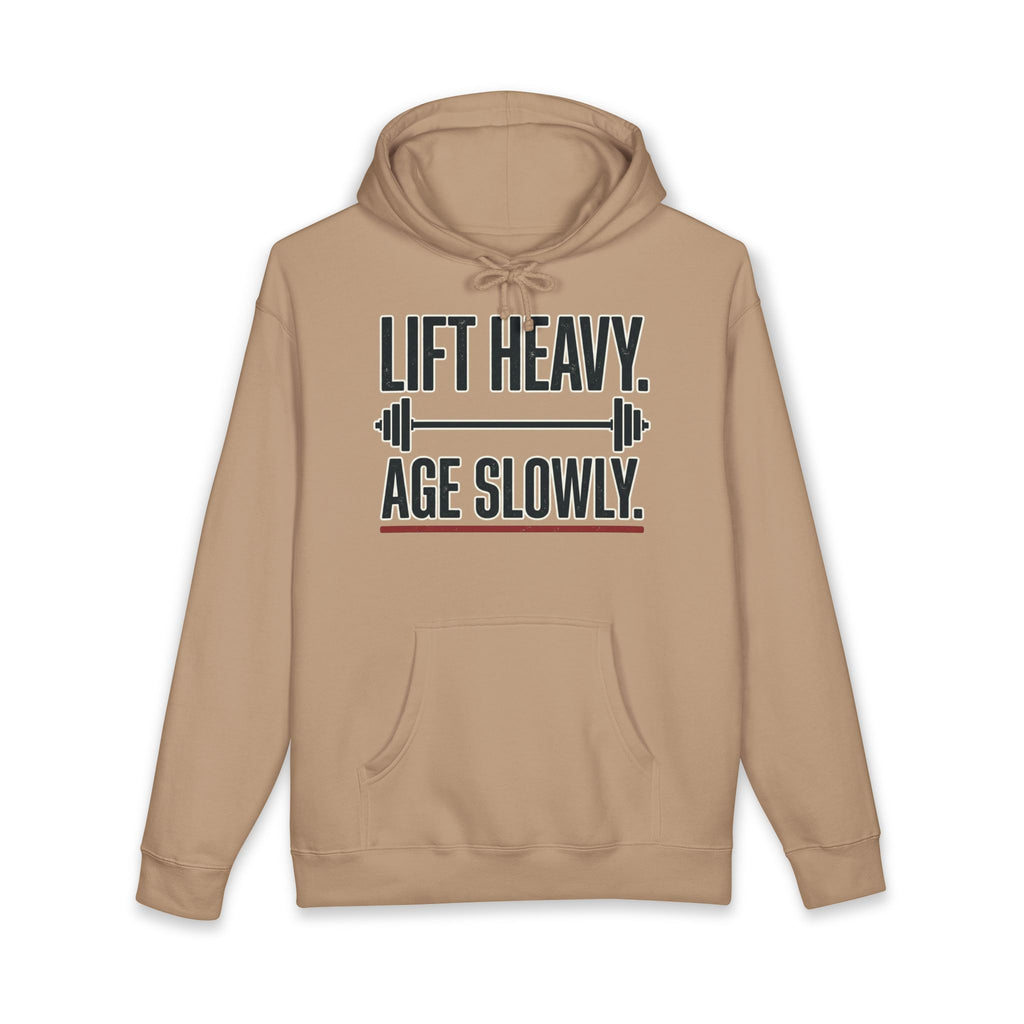 Lift Heavy. Age Slowly. Heavyweight Gym Hoodie