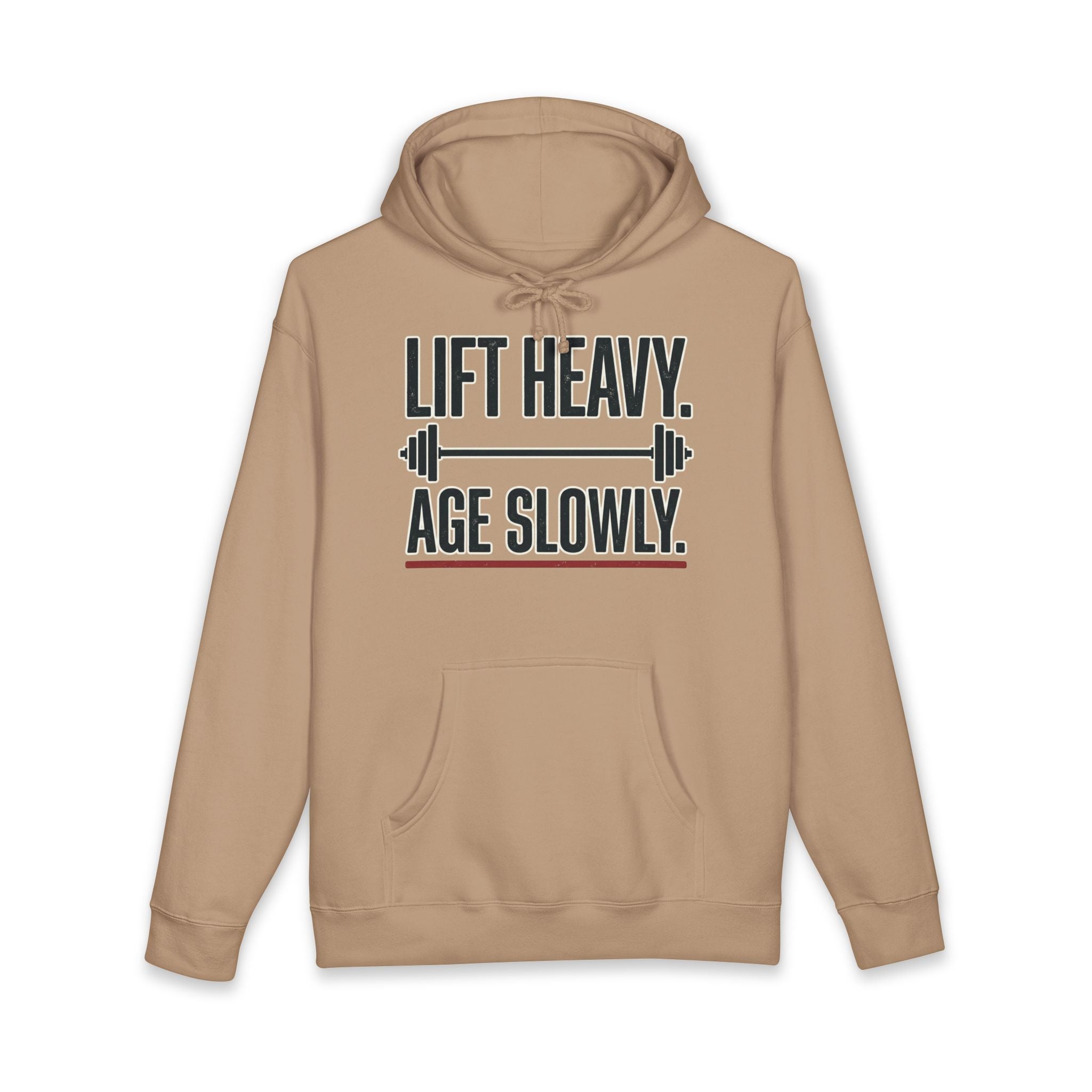 Lift Heavy. Age Slowly. Heavyweight Gym Hoodie
