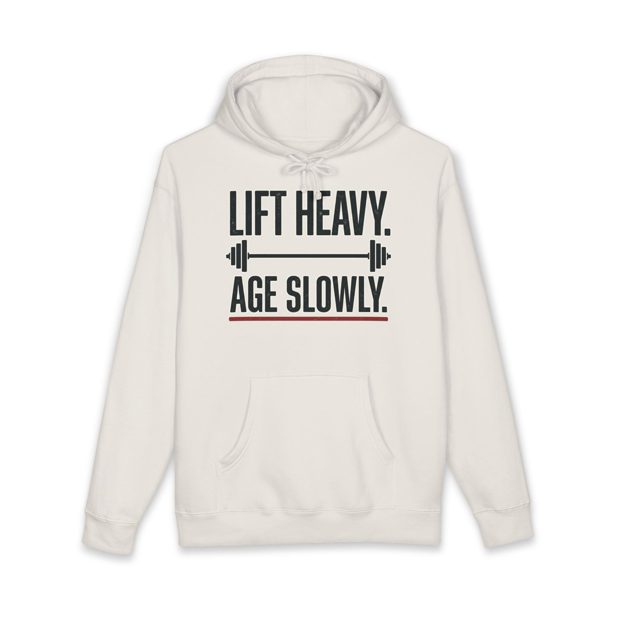 Lift Heavy. Age Slowly. Heavyweight Gym Hoodie