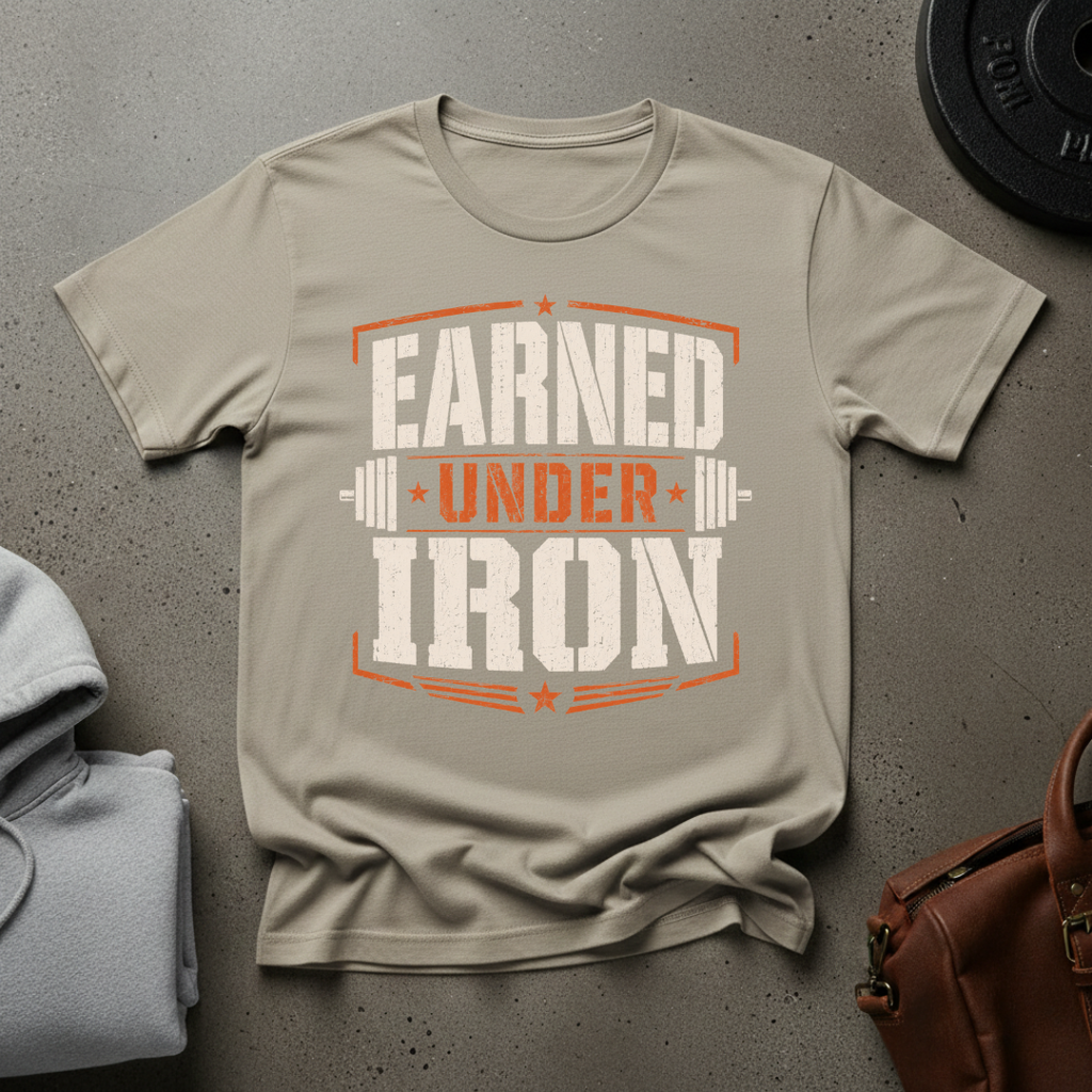 Earned Under Iron Gym T-Shirt