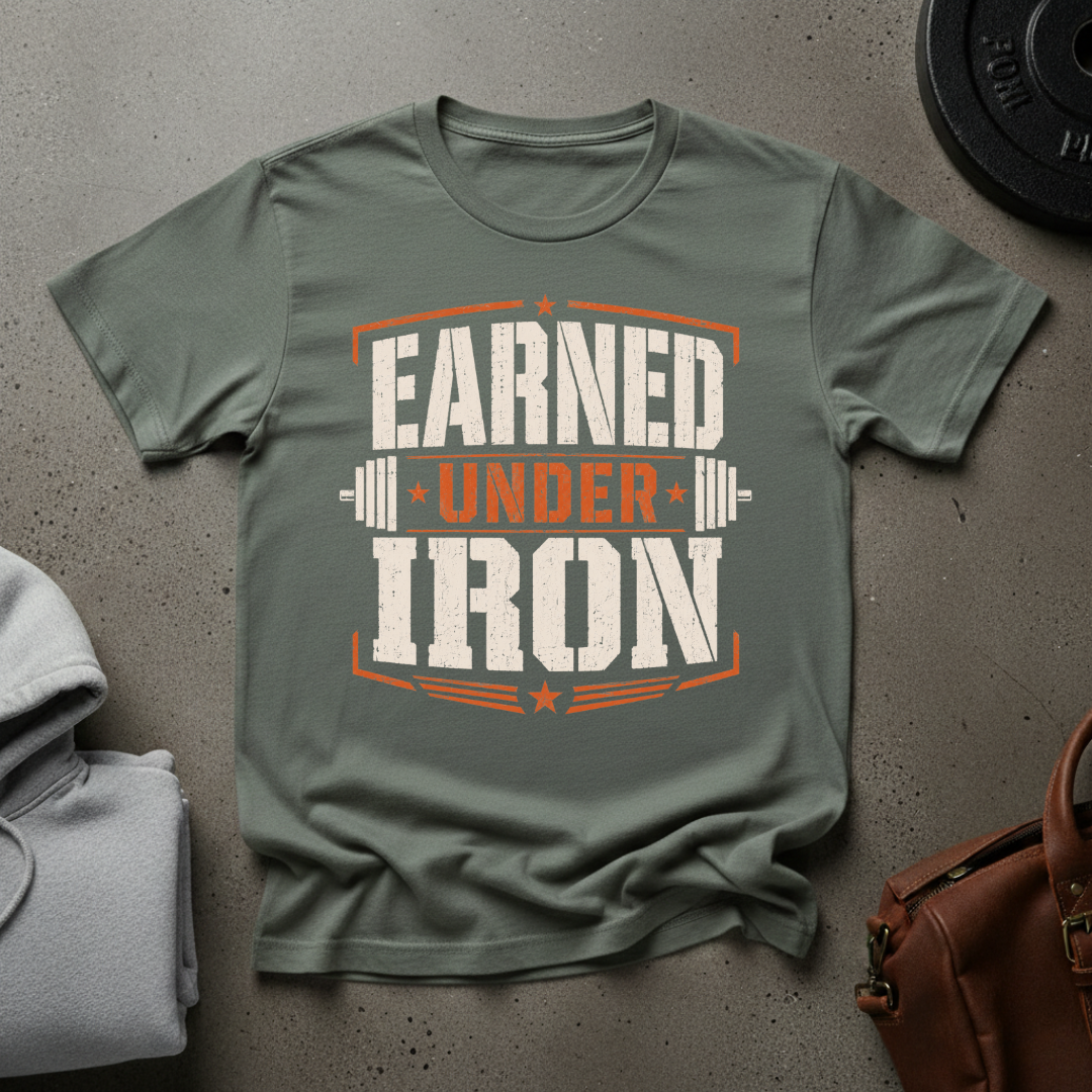 Earned Under Iron Gym T-Shirt