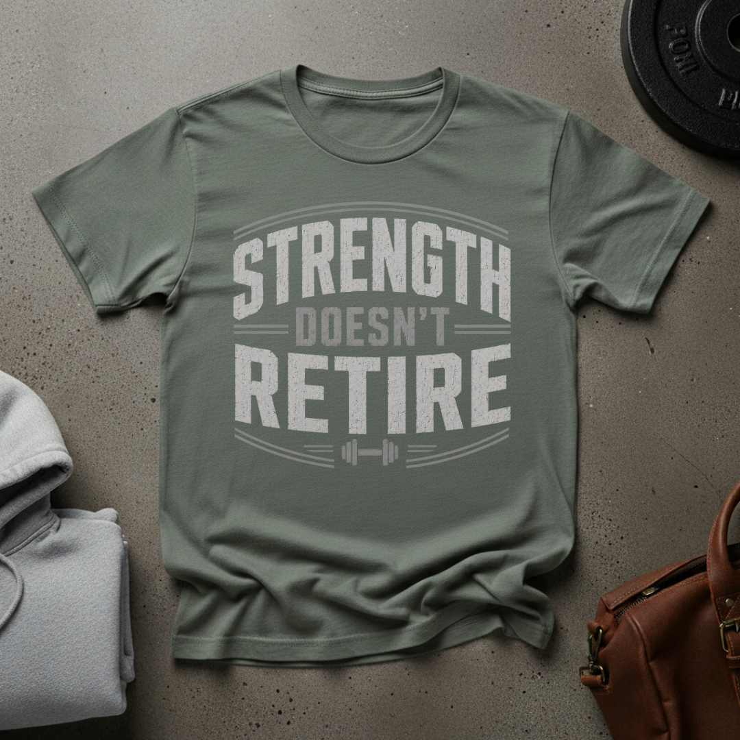 Strength Doesn't Retire Classic Oval T-Shirt