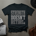 Strength Doesn't Retire Heavy Block T-Shirt