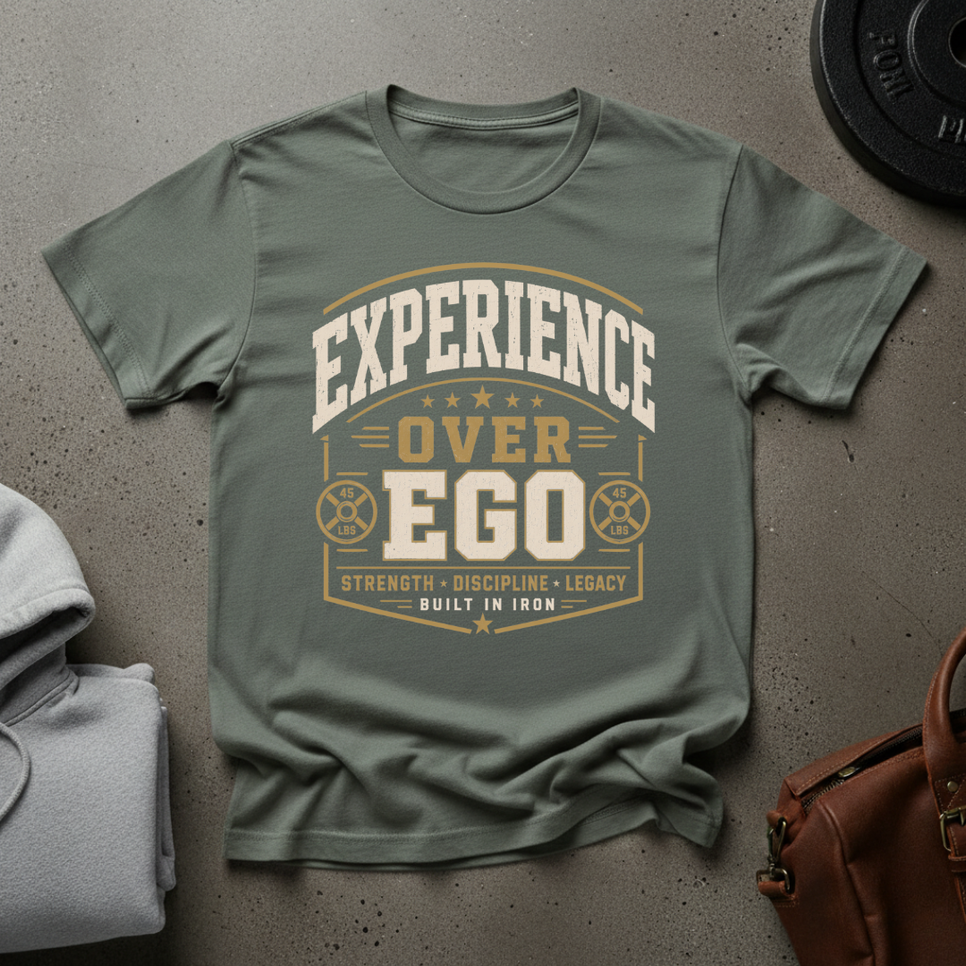 Experience Over Ego Weightlifting T-Shirt