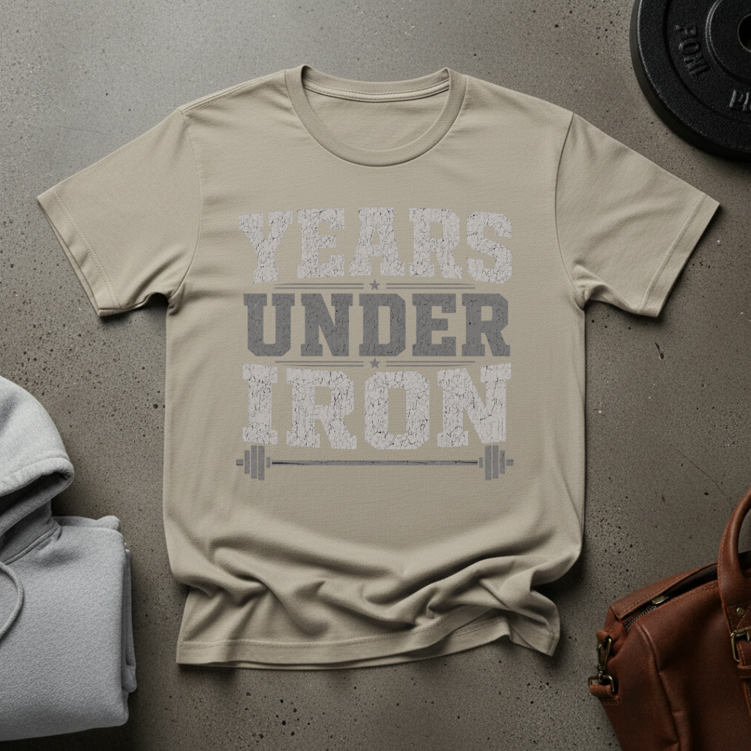 Years Under Iron Weightlifting T-Shirt