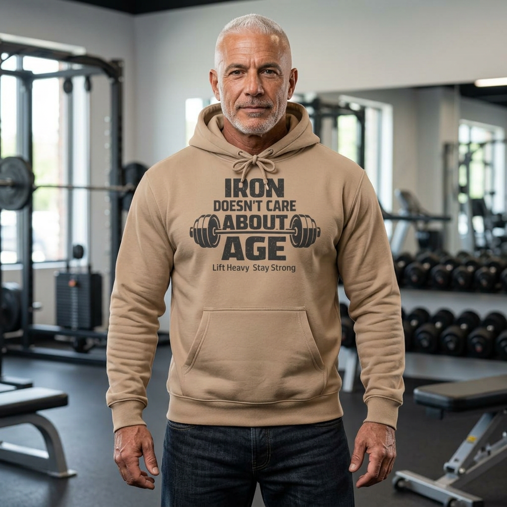 Lift Heavy Stay Strong Heavyweight Gym Hoodie