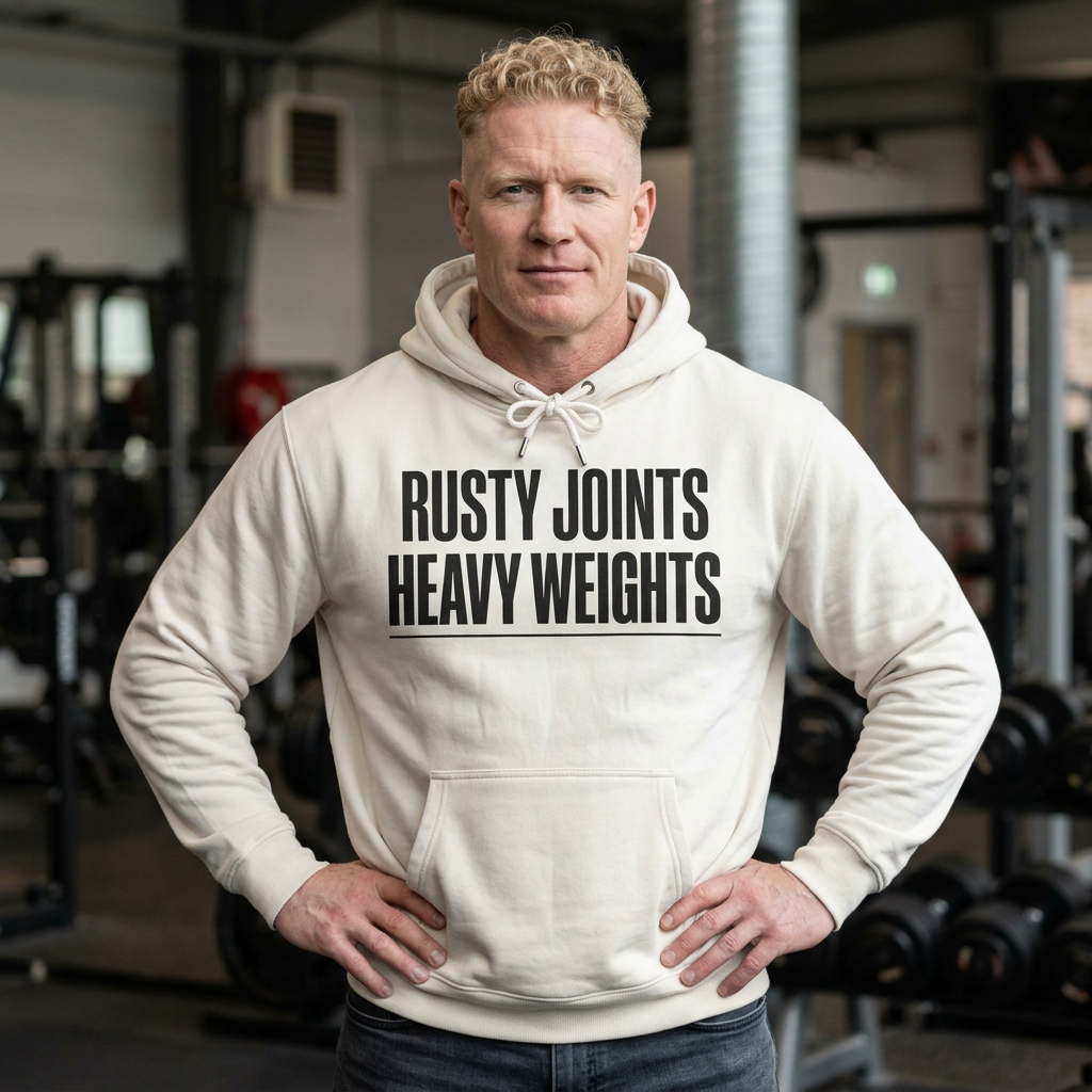 Rusty Joints Heavy Weights Heavyweight Gym Hoodie