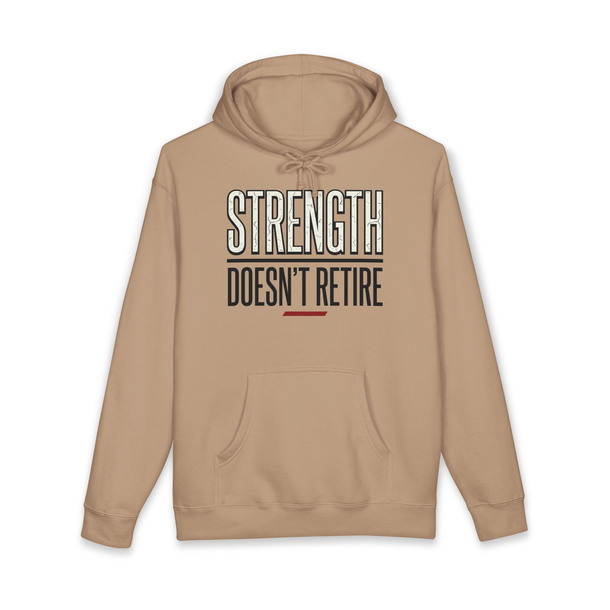 Strength Doesn't Retire Heavyweight Gym Hoodie
