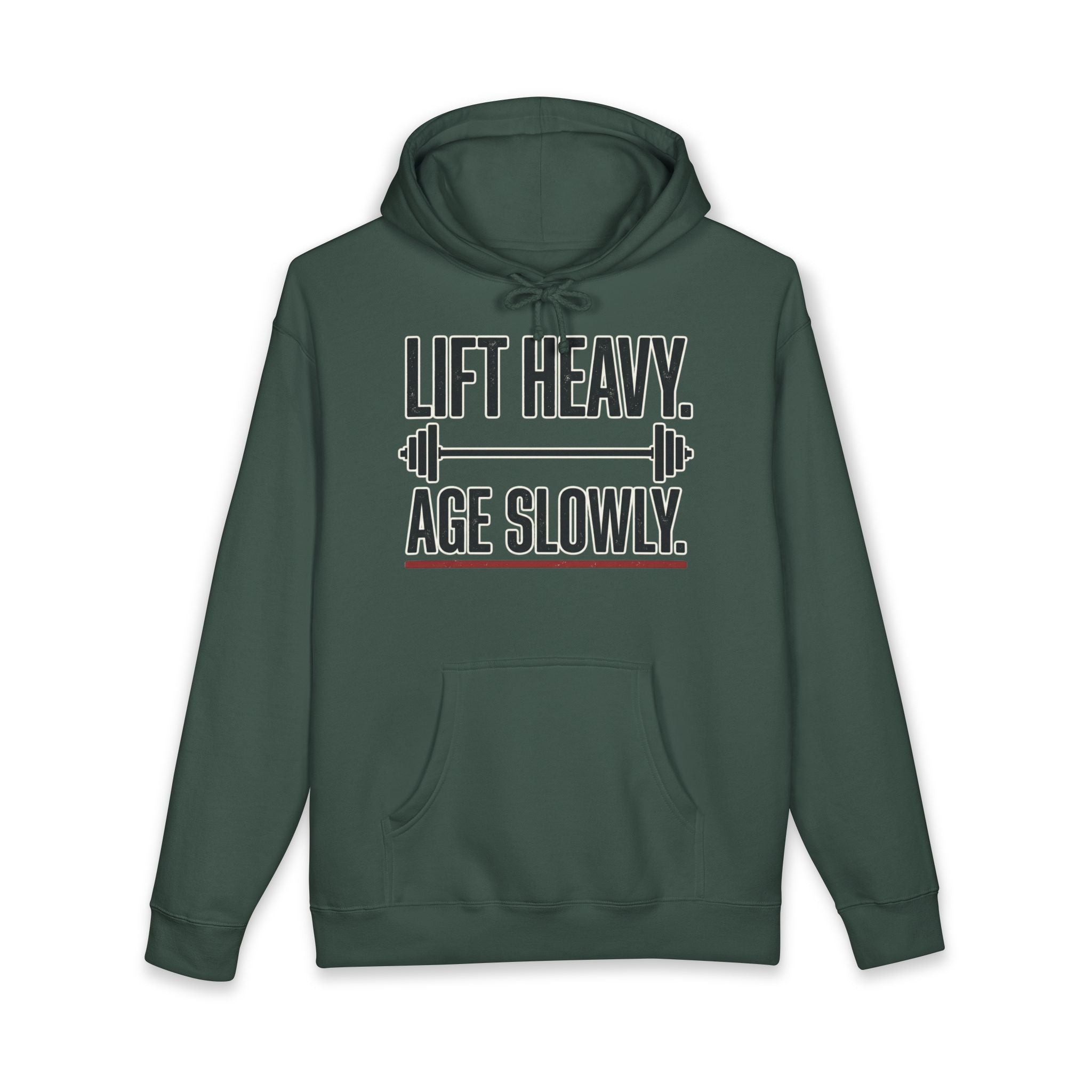 Lift Heavy. Age Slowly. Heavyweight Gym Hoodie