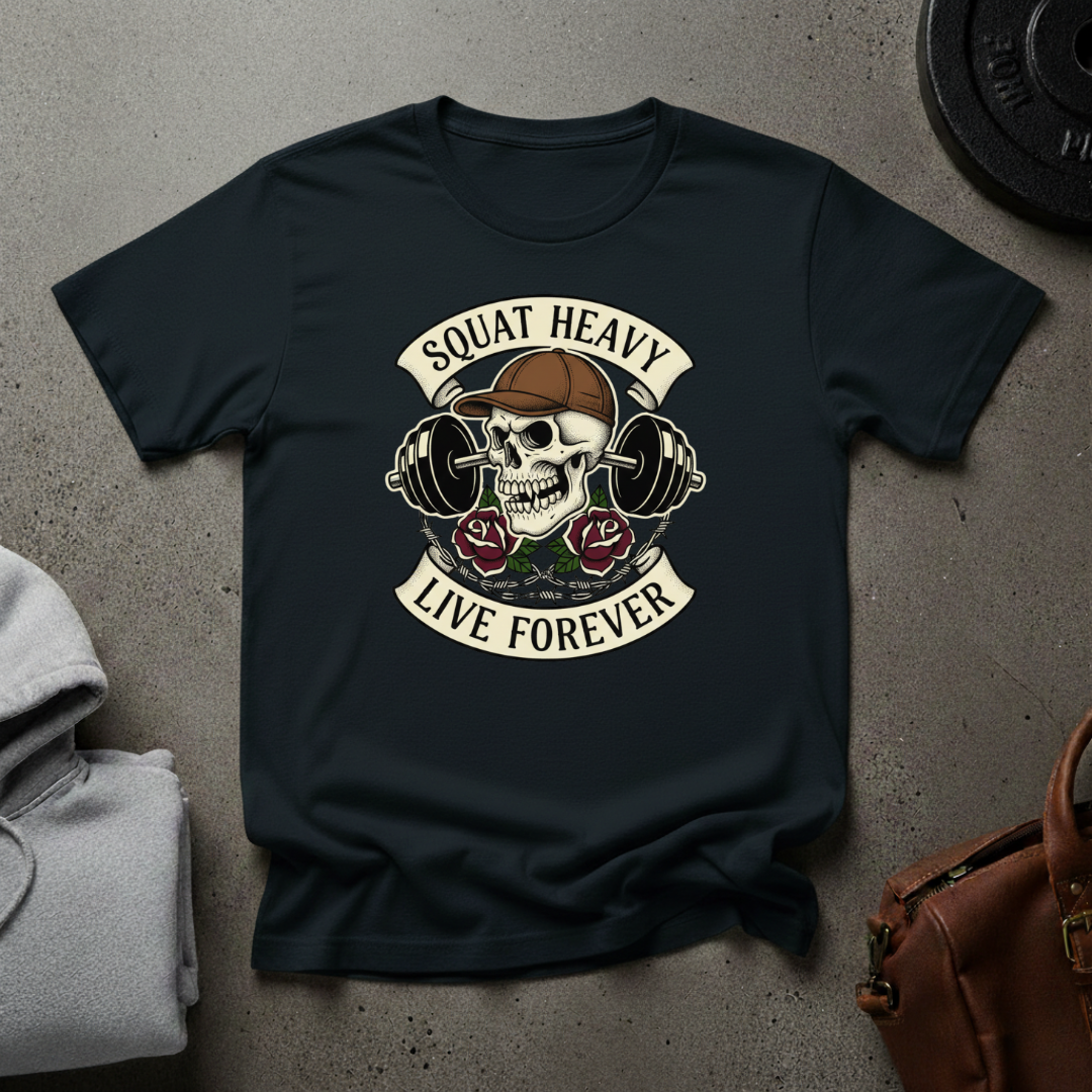Squat Heavy Live Forever T-Shirt