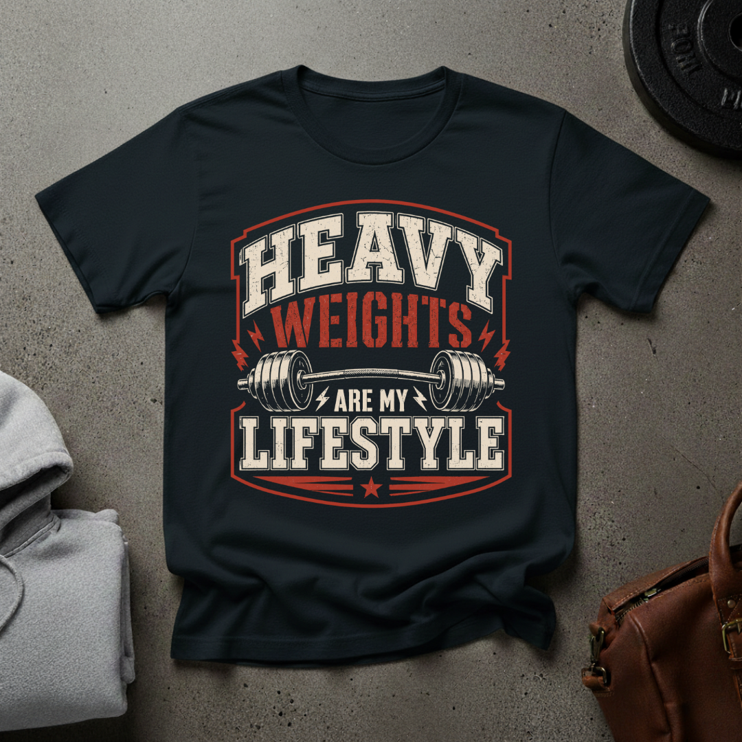 Heavy Weights Are My Lifestyle Gym T-Shirt
