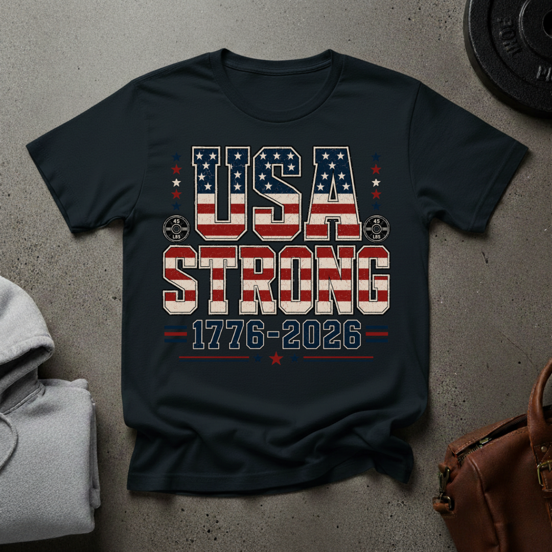 USA Strong Gym T-Shirt
