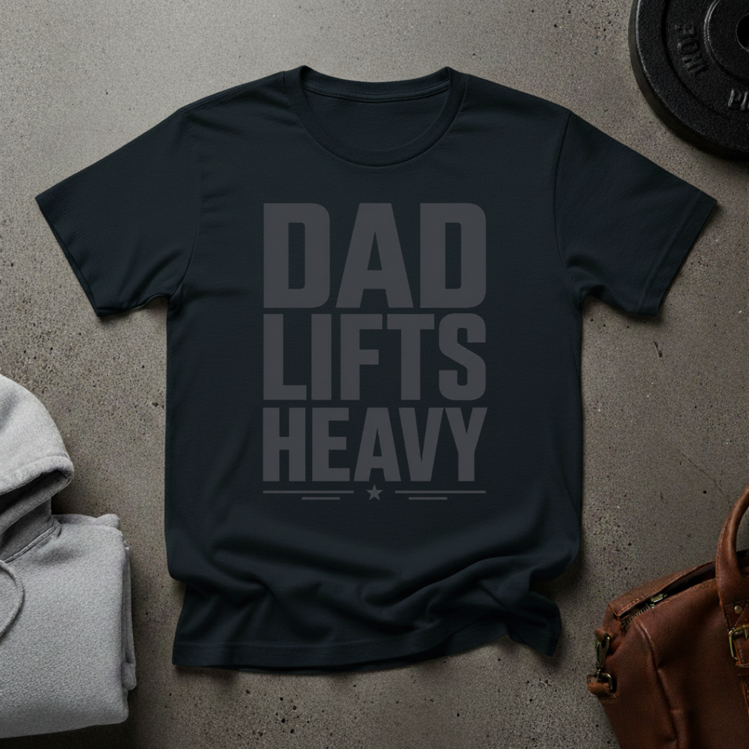 Dad Lifts Heavy Weightlifting T-Shirt