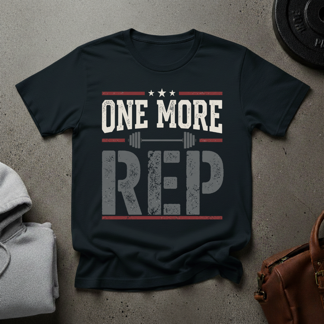One More Rep Barbell T-Shirt