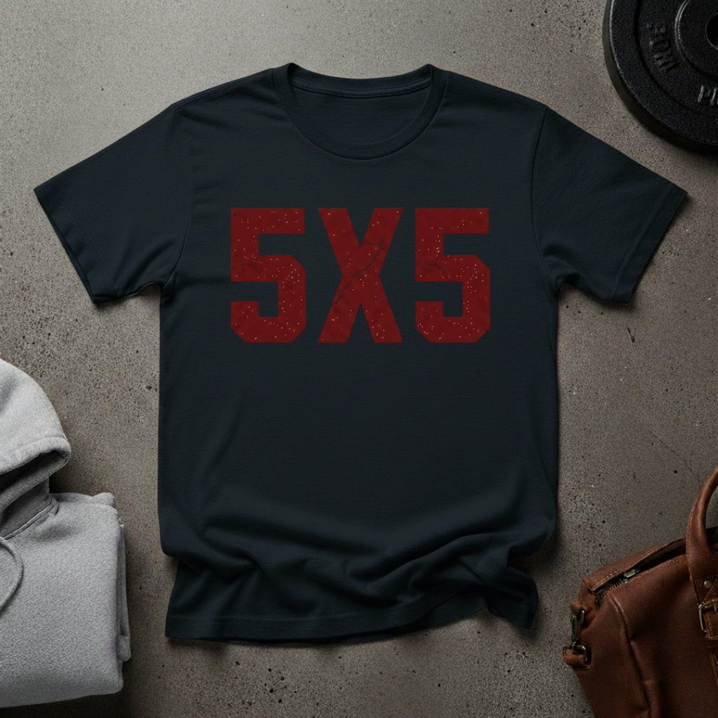 5x5 Strength Training Gym T-Shirt