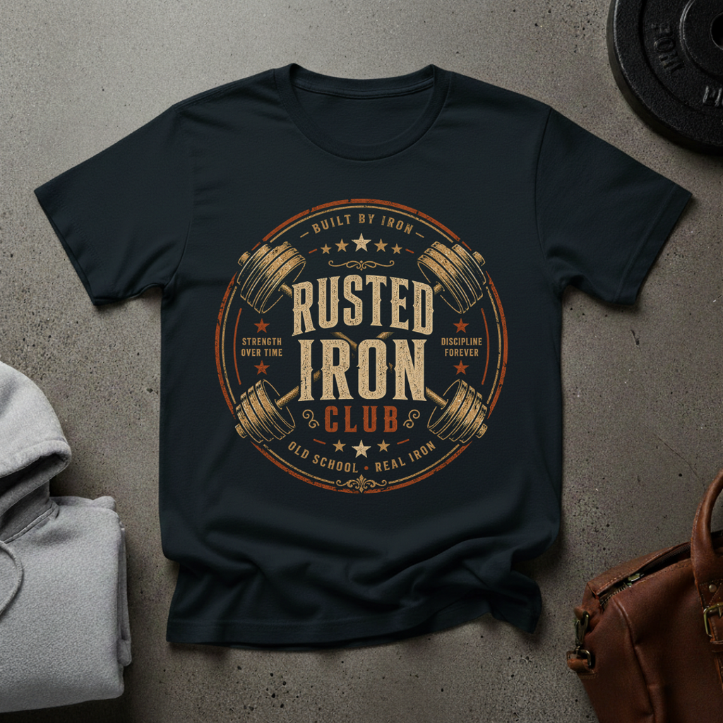 Rusted Iron Club Gym T-Shirt