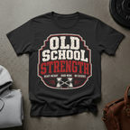 Old School Strength Weightlifting T-Shirt
