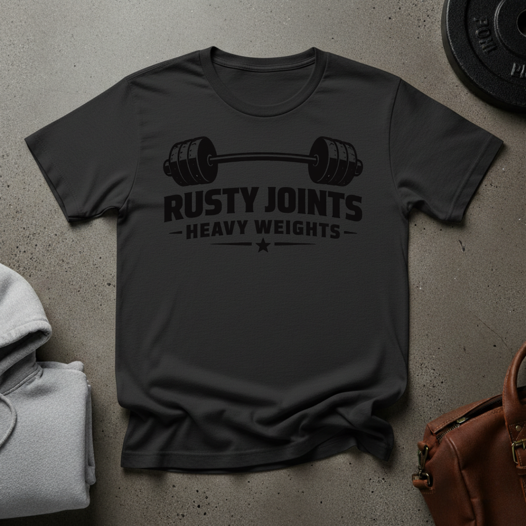Rusty Joints Barbell Gym T-Shirt