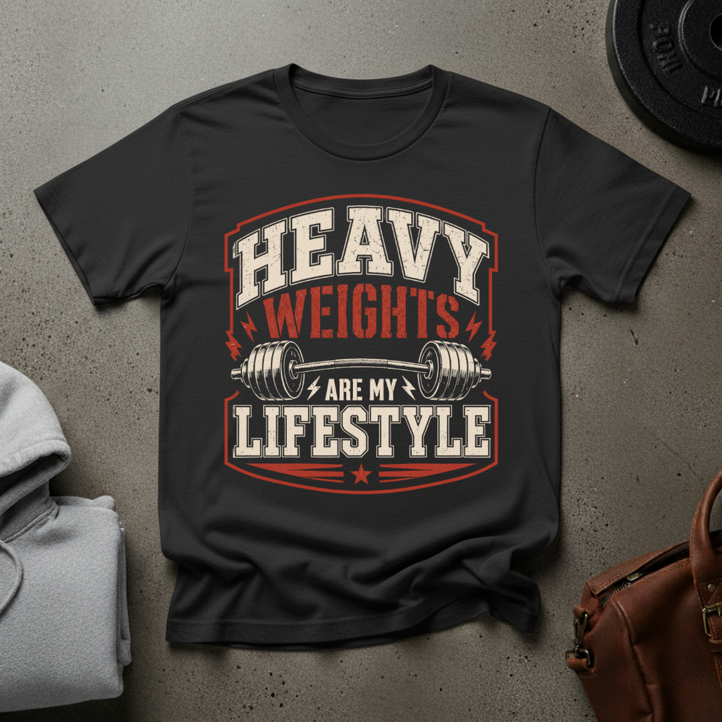 Heavy Weights Are My Lifestyle Gym T-Shirt