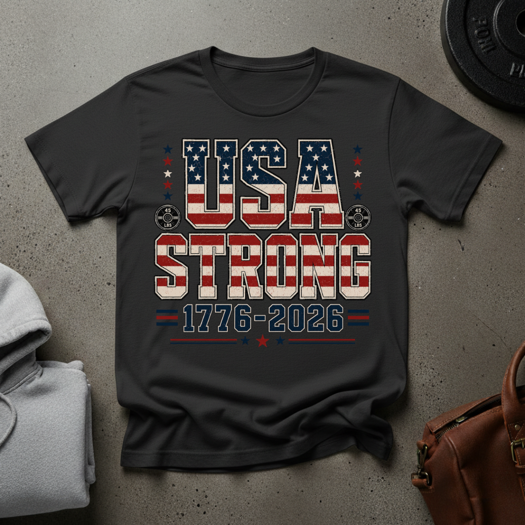 USA Strong Gym T-Shirt