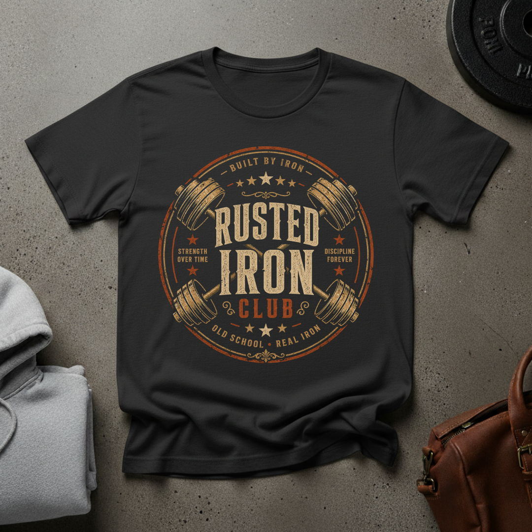 Rusted Iron Club Gym T-Shirt