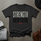 Strength Doesn’t Retire Weightlifting T-Shirt