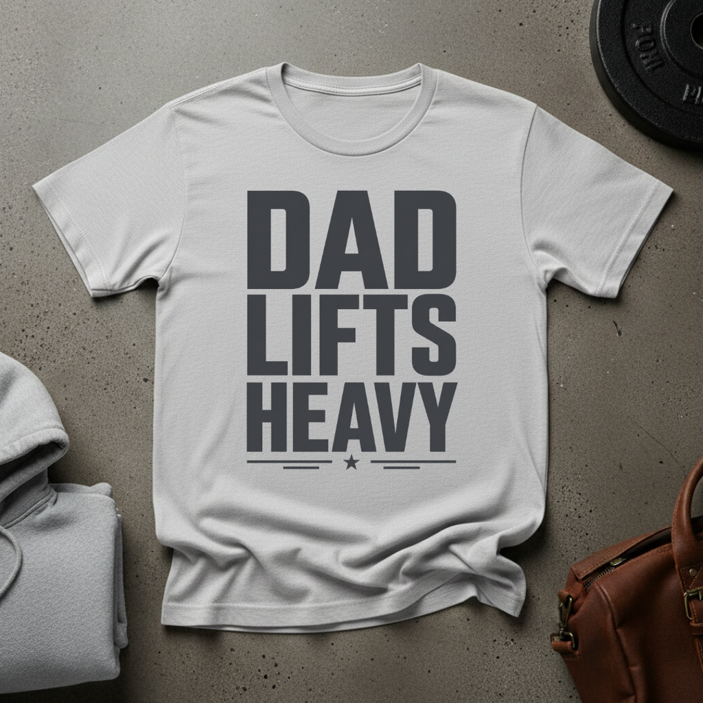 Dad Lifts Heavy Weightlifting T-Shirt