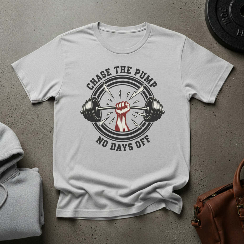 Chase the Pump No Days Off Gym T-Shirt