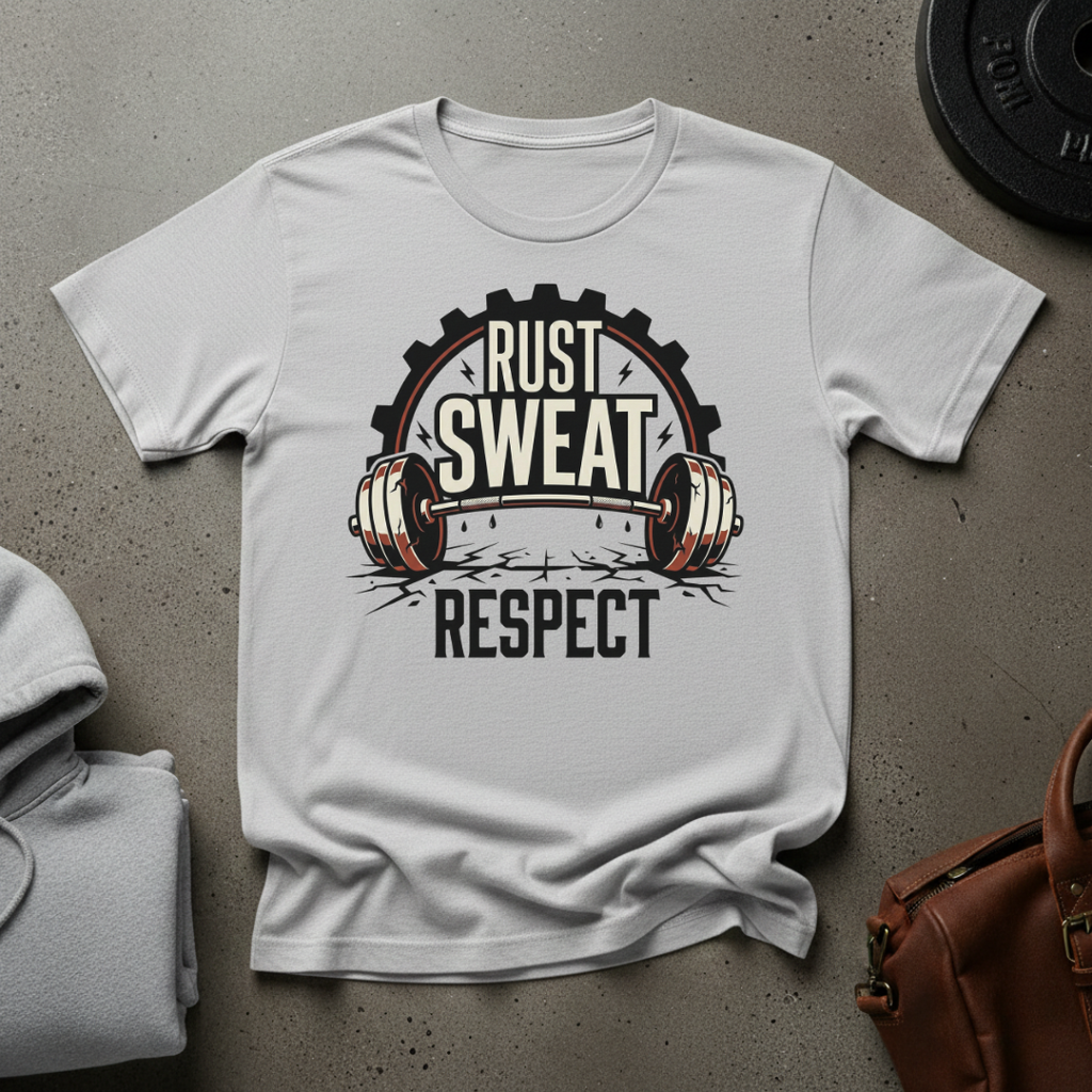 Rust Sweat Respect Gym T-Shirt