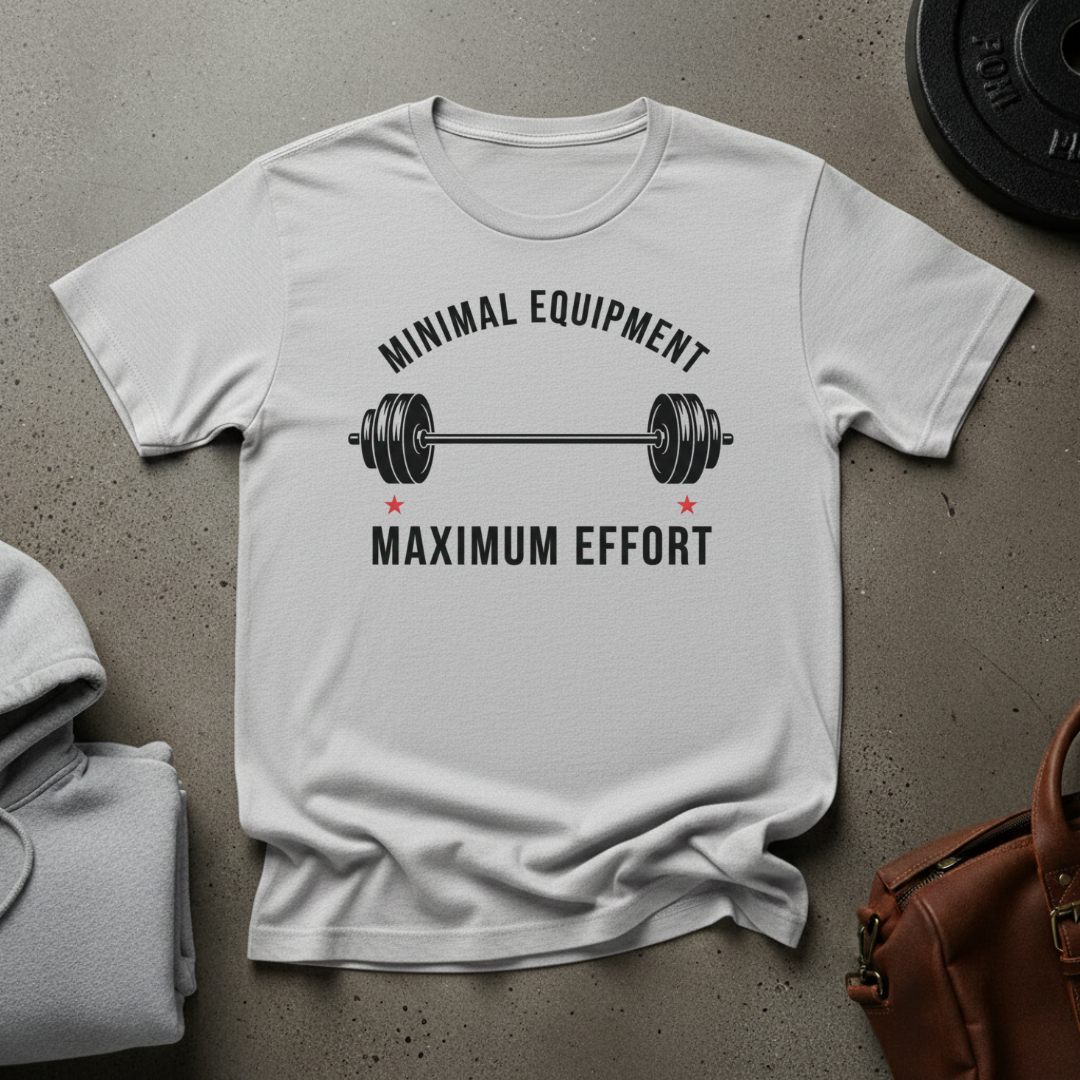 Minimal Equipment Maximum Effort Gym T-Shirt