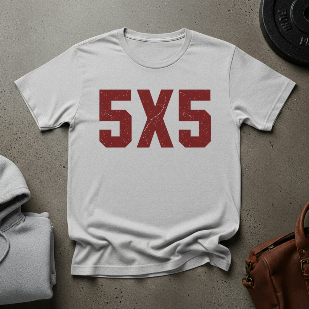 5x5 Strength Training Gym T-Shirt