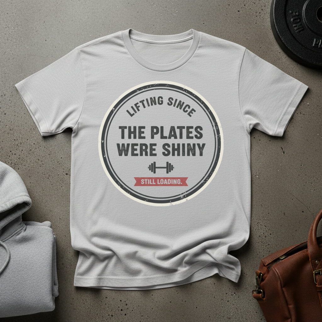 Lifting Since the Plates Were Shiny Still Loading Gym T-Shirt
