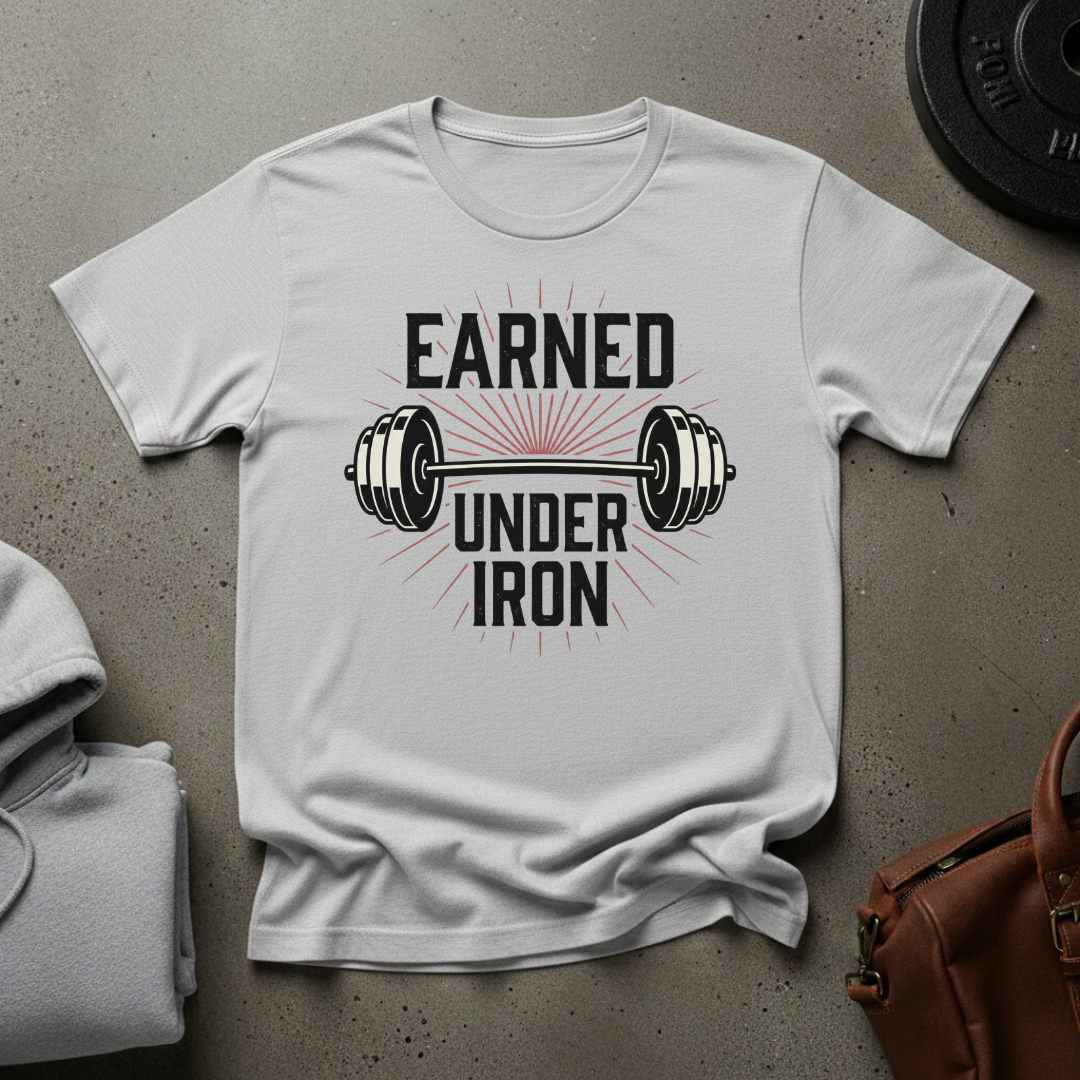 Earned Under Iron Gym T-Shirt