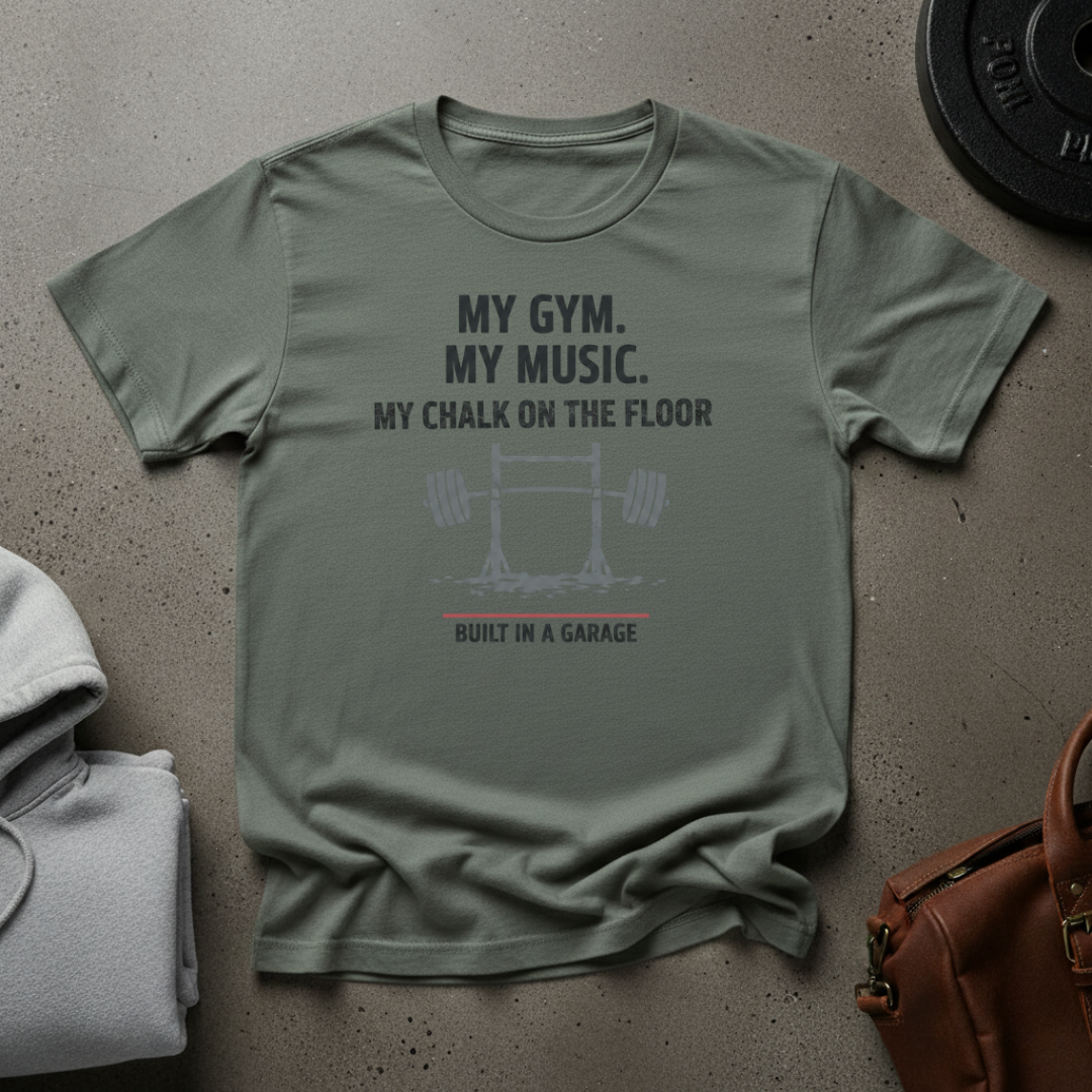 My Gym Built in a Garage T-Shirt