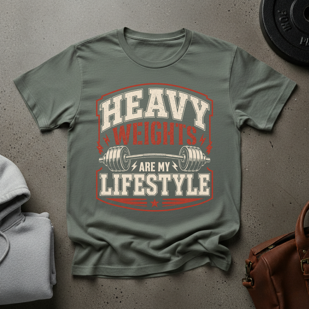 Heavy Weights Are My Lifestyle Gym T-Shirt