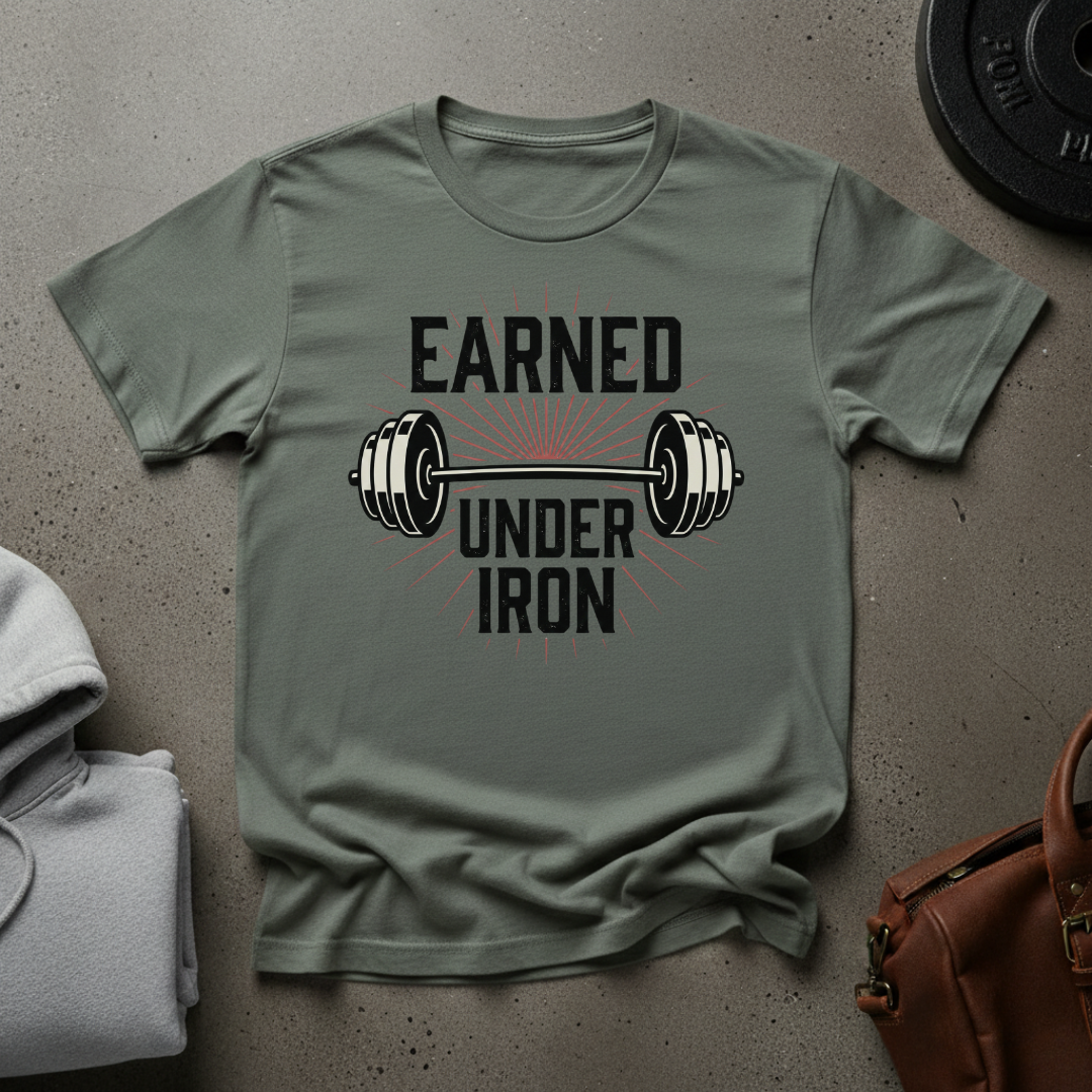Earned Under Iron Gym T-Shirt