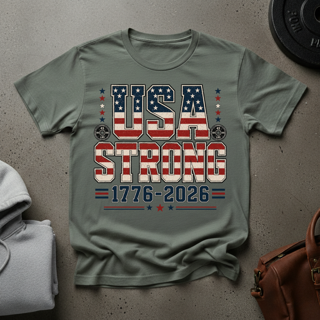 USA Strong Gym T-Shirt
