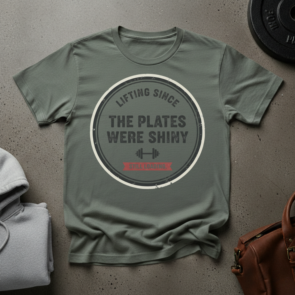 Lifting Since the Plates Were Shiny Still Loading Gym T-Shirt