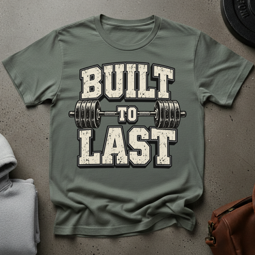 Built to Last Weightlifting T-Shirt