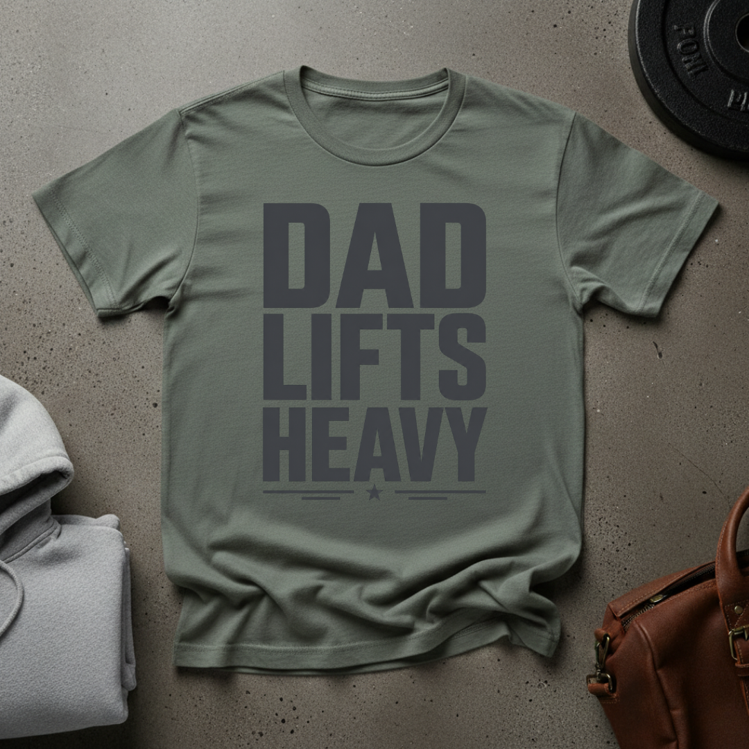 Dad Lifts Heavy Weightlifting T-Shirt