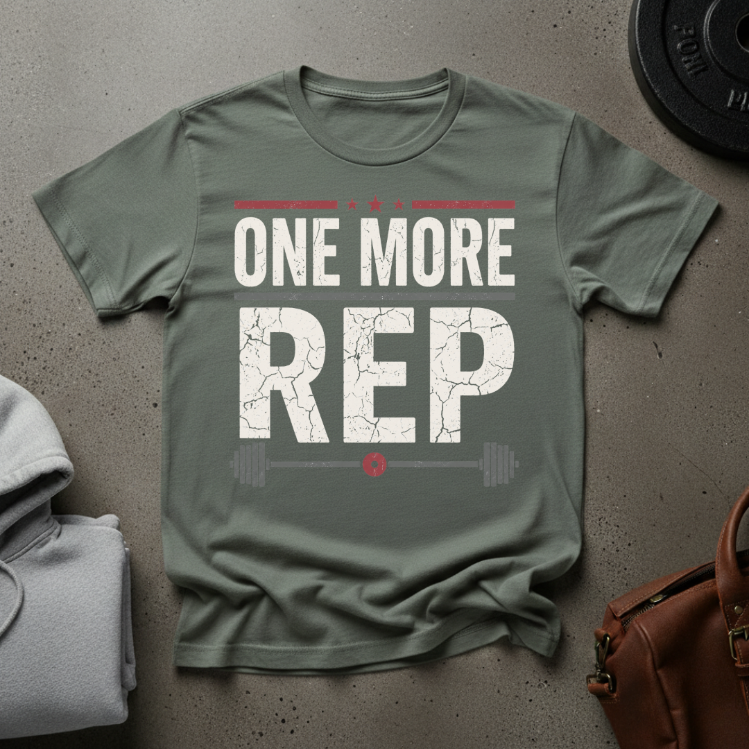 One More Rep Weightlifting T-Shirt