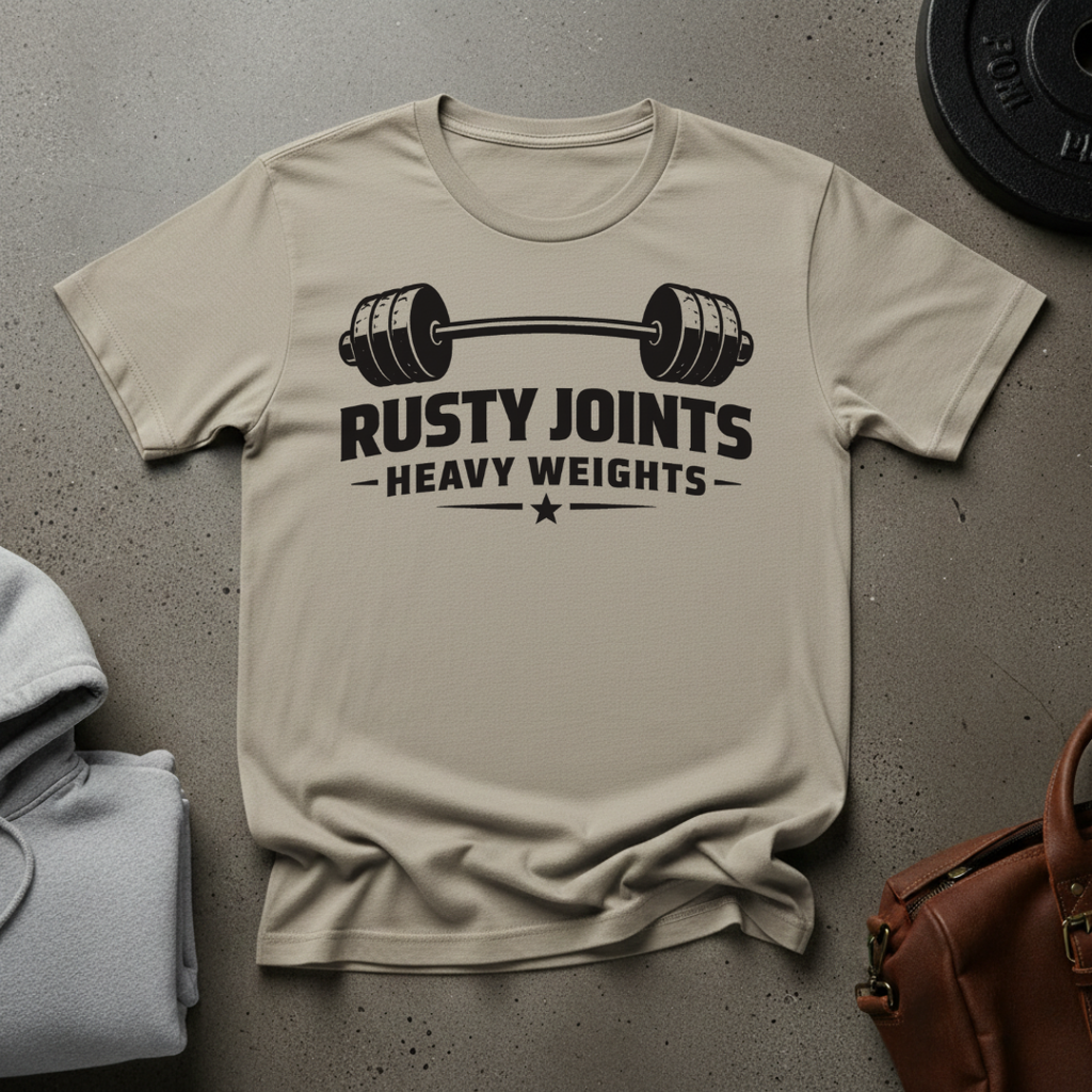 Rusty Joints Barbell Gym T-Shirt
