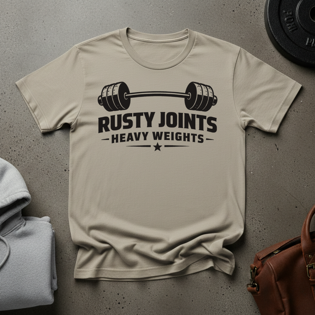 Rusty Joints Barbell Gym T-Shirt