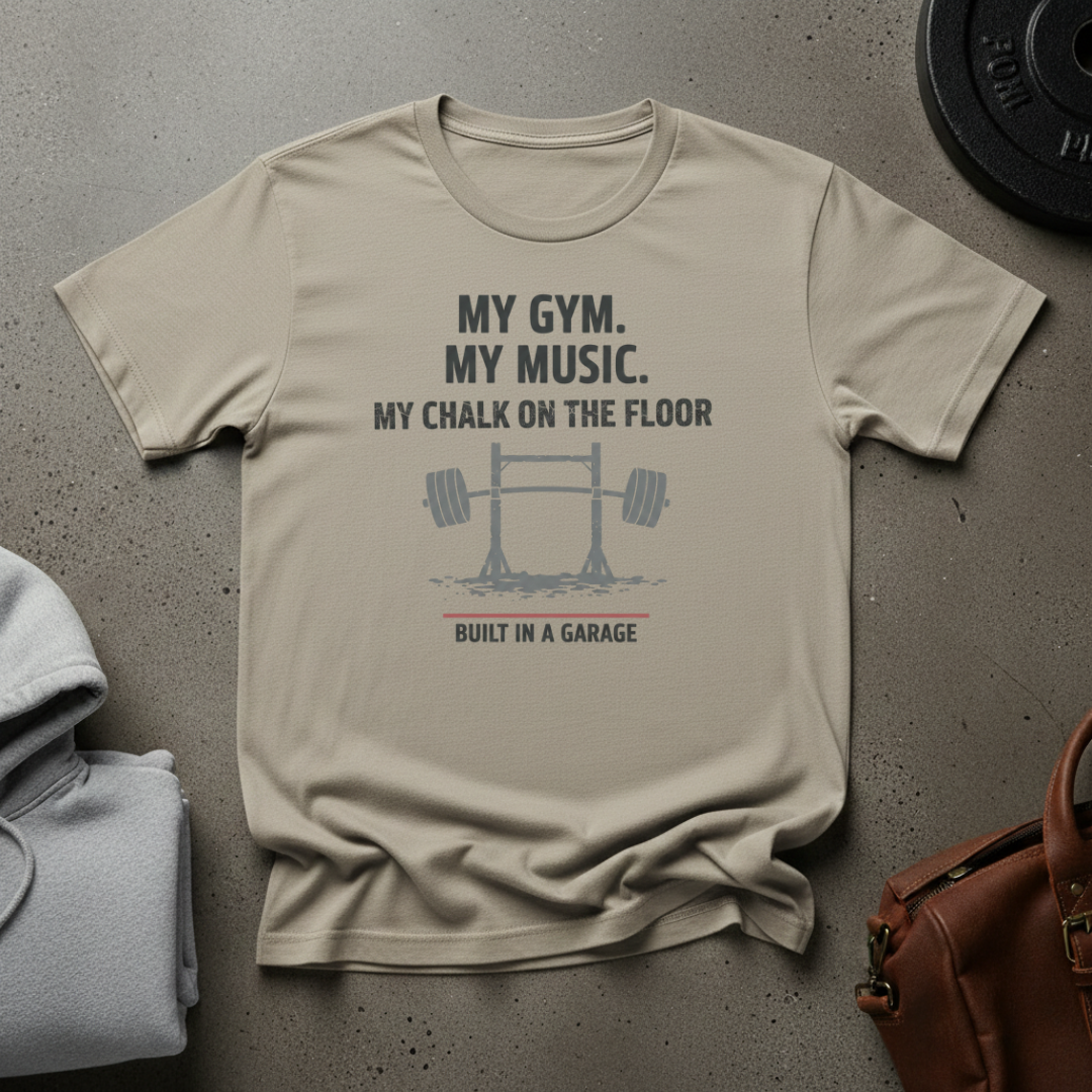 My Gym Built in a Garage T-Shirt
