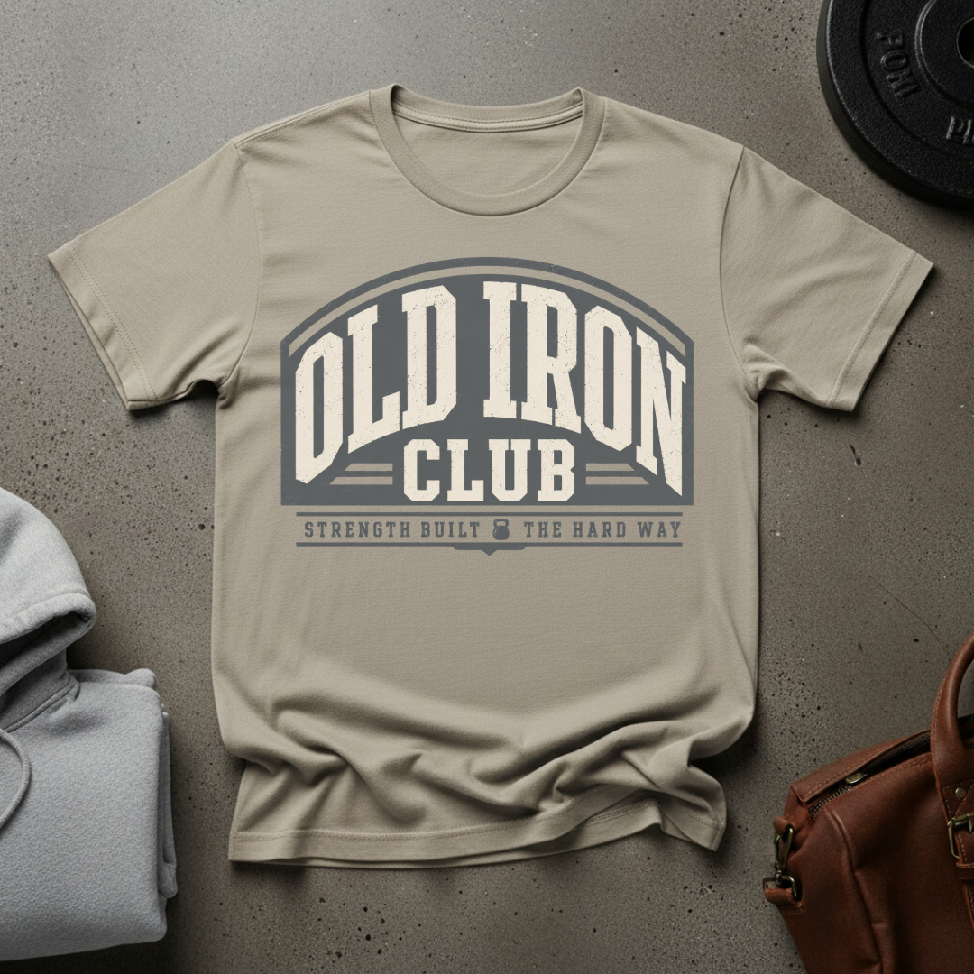 Old Iron Club Kettlebell T-Shirt