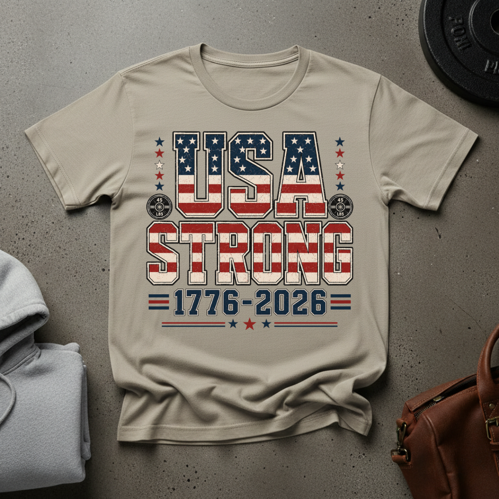 USA Strong Gym T-Shirt