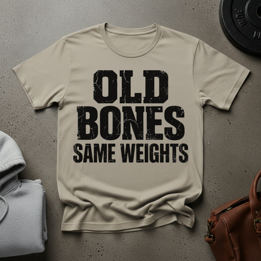 Old Bones Same Weights Gym T-Shirt