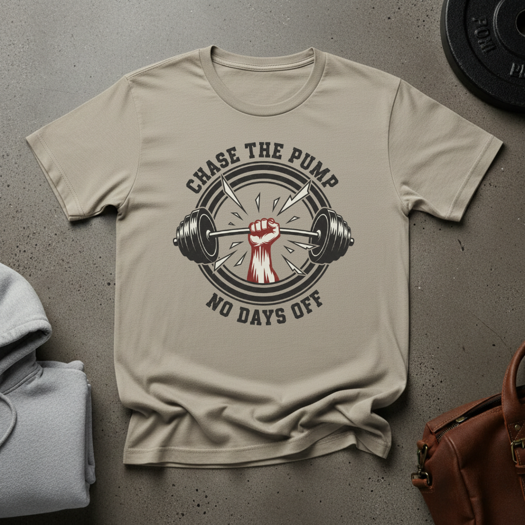 Chase the Pump No Days Off Gym T-Shirt